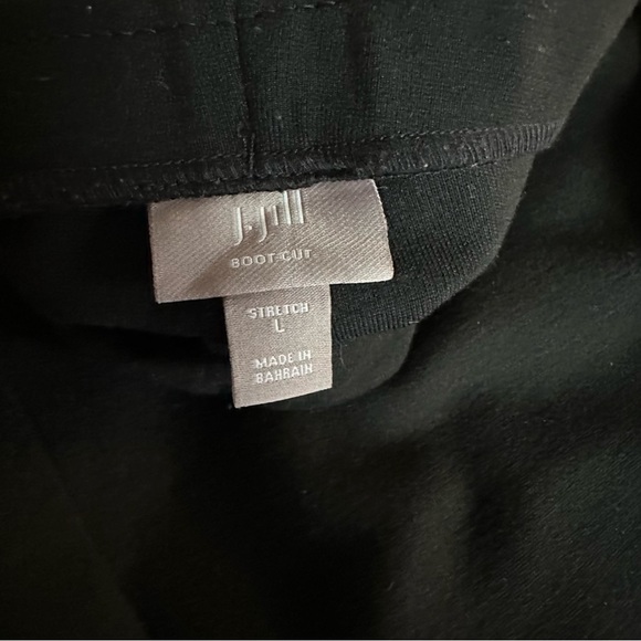 J Jill black stretch boot leg pants size large like new - Picture 2 of 7